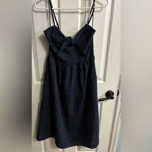 Francesca's Collections Navy Mini Dress with Front Bow
